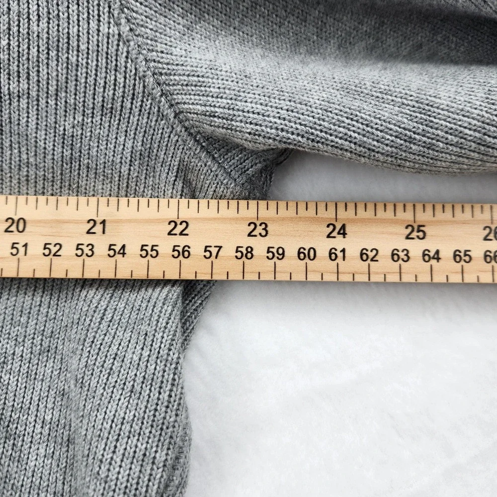 Banana Republic‎ French Rib Hoodie Mens Medium Light Grey Pullover 815018-01-1